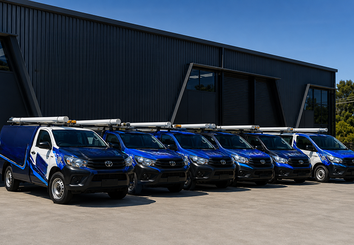 Fleet of Camden Blocked Drains plumbing vans