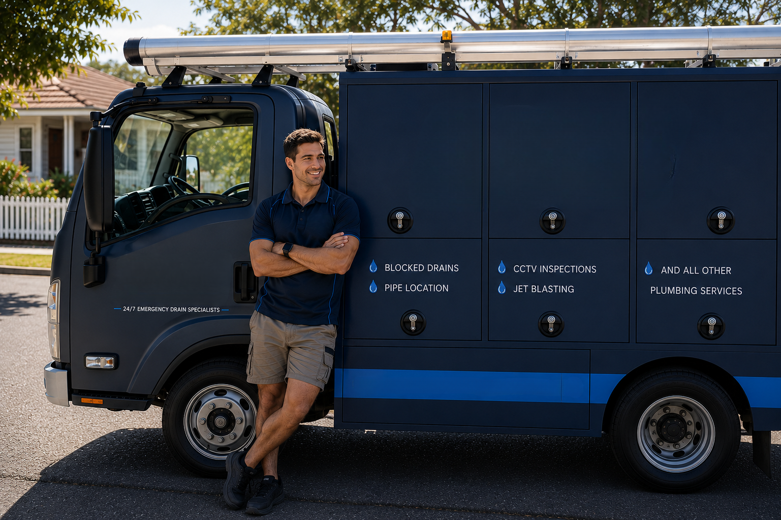 Plumber with Camden Blocked Drains van